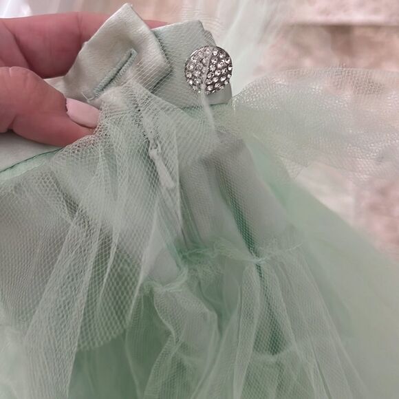 BHLDN mint green tulle ballerina skirt (hitertho) size 2 NWT - Picture 7 of 9